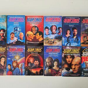 Star Trek: TNG The Next Generation Softcover Novel Book Lot of 12